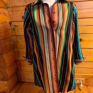 Silverado Ana Large Black Serape Size Large